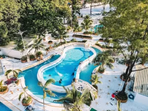 Panoramic view of Villa Excellance wave pool in Tanza Cavite