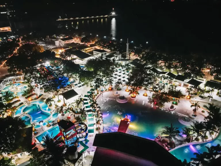 Panoramic view of Villa Excellance wave pool in Tanza Cavite