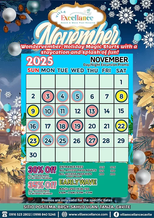 November 2025 Day/Night Excursion Promo