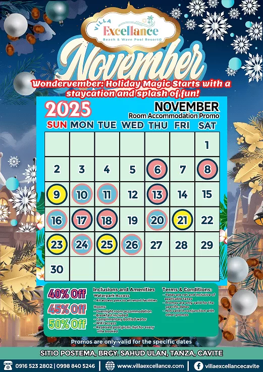 November 2025 Room Accommodation Promo