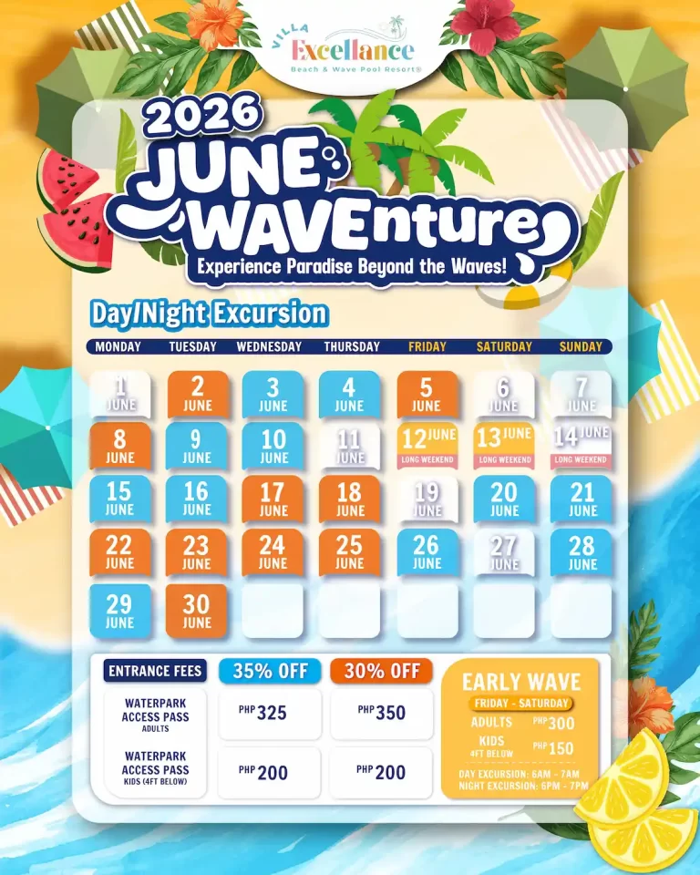 Villa Excellance 2026 June WAVEntures: Promo Rates & Excursion Guide